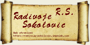 Radivoje Sokolović vizit kartica
